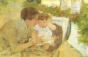 Mary Cassatt Susan Comforting the Baby France oil painting artist